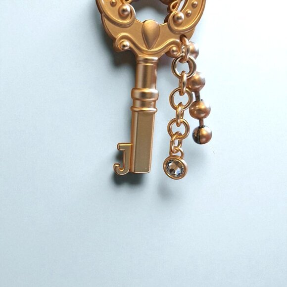 Juicy Couture the Key to Juicy Dome Satchel Crossbody White Brown NWT - Picture 8 of 16